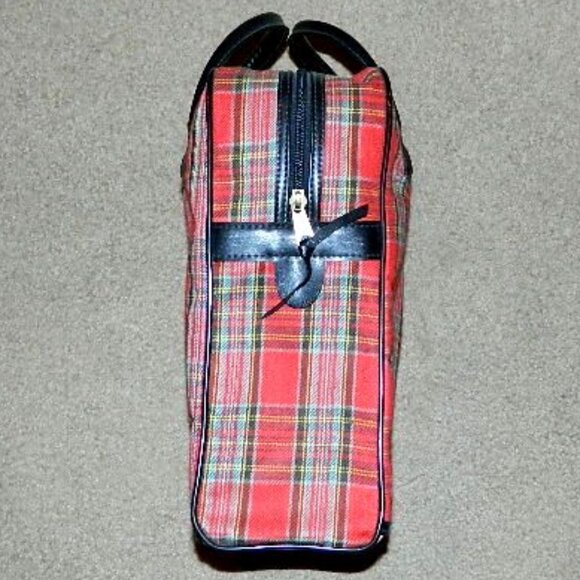 Vintage ALADDIN Picnic Set Red Plaid Thermos Lunch Box - Picture 8 of 14